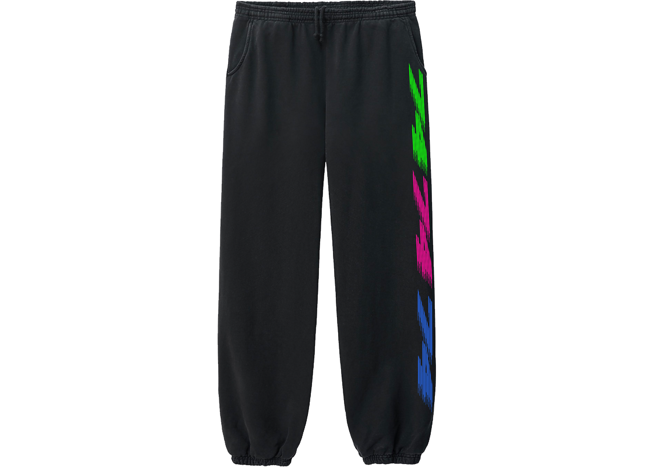 Black Multi Racer Pipeline Sweats