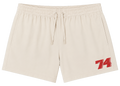 Cream Collegiate Running Shorts