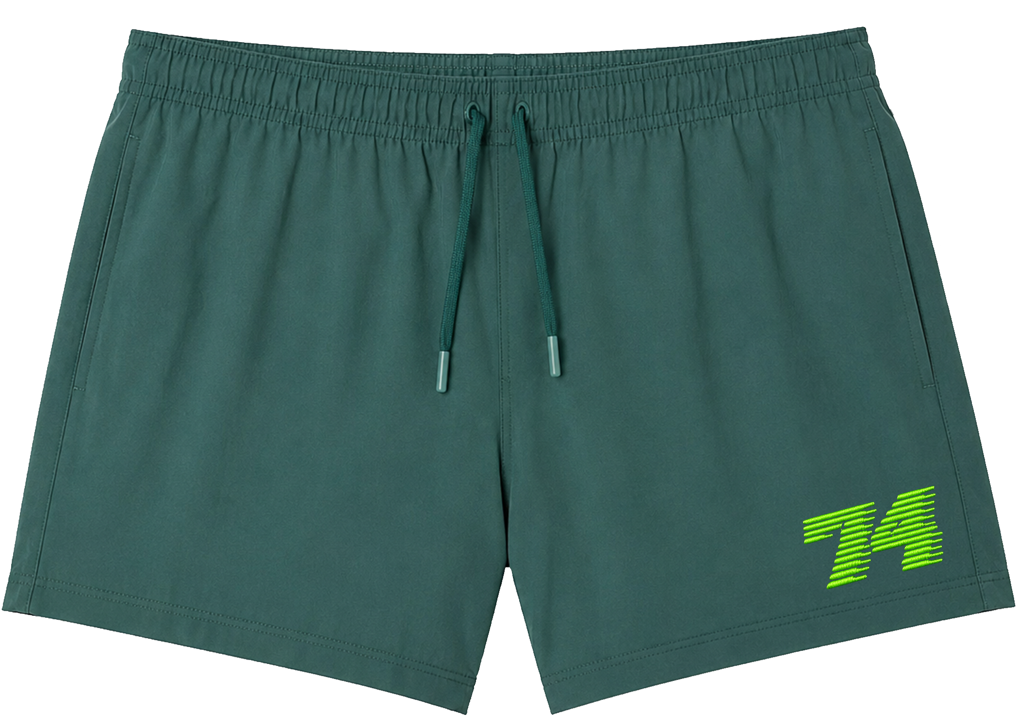 Green Collegiate Running Shorts