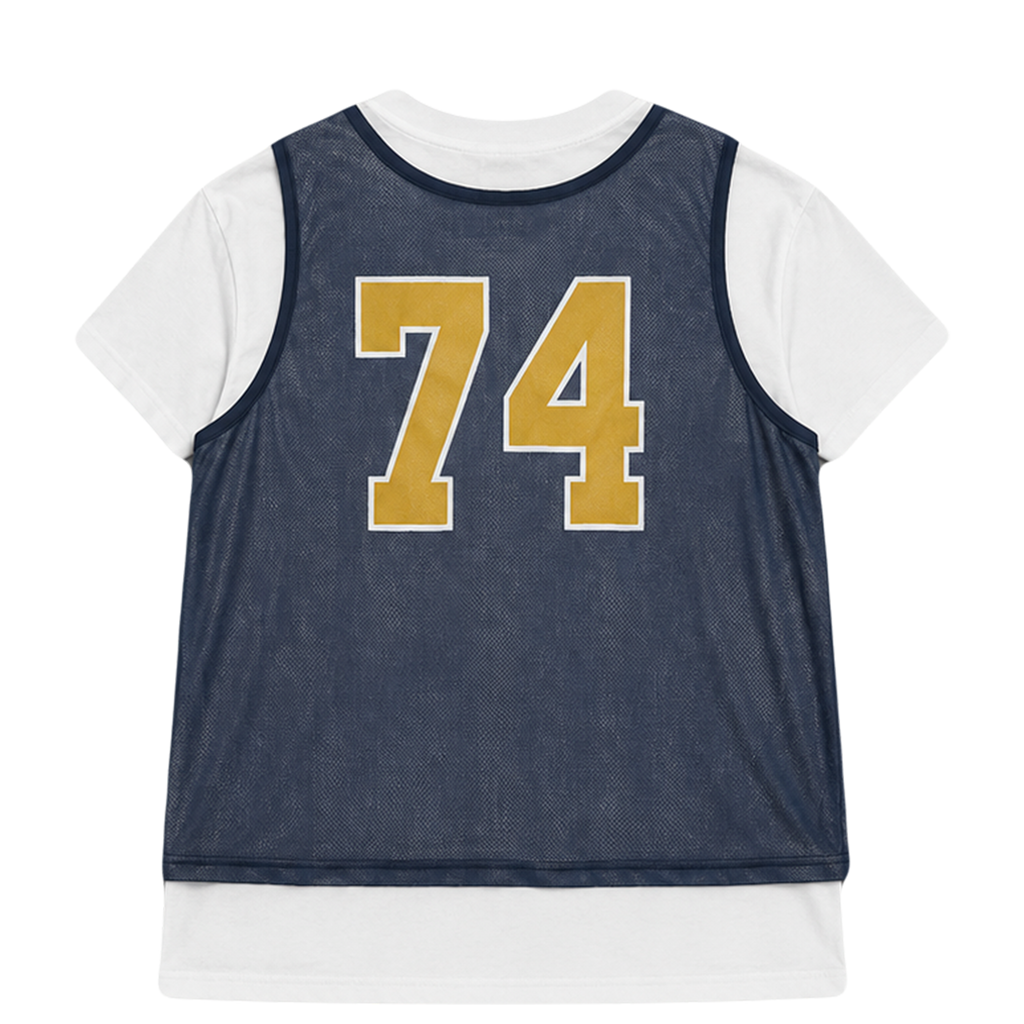 Navy Jersey Double Tee