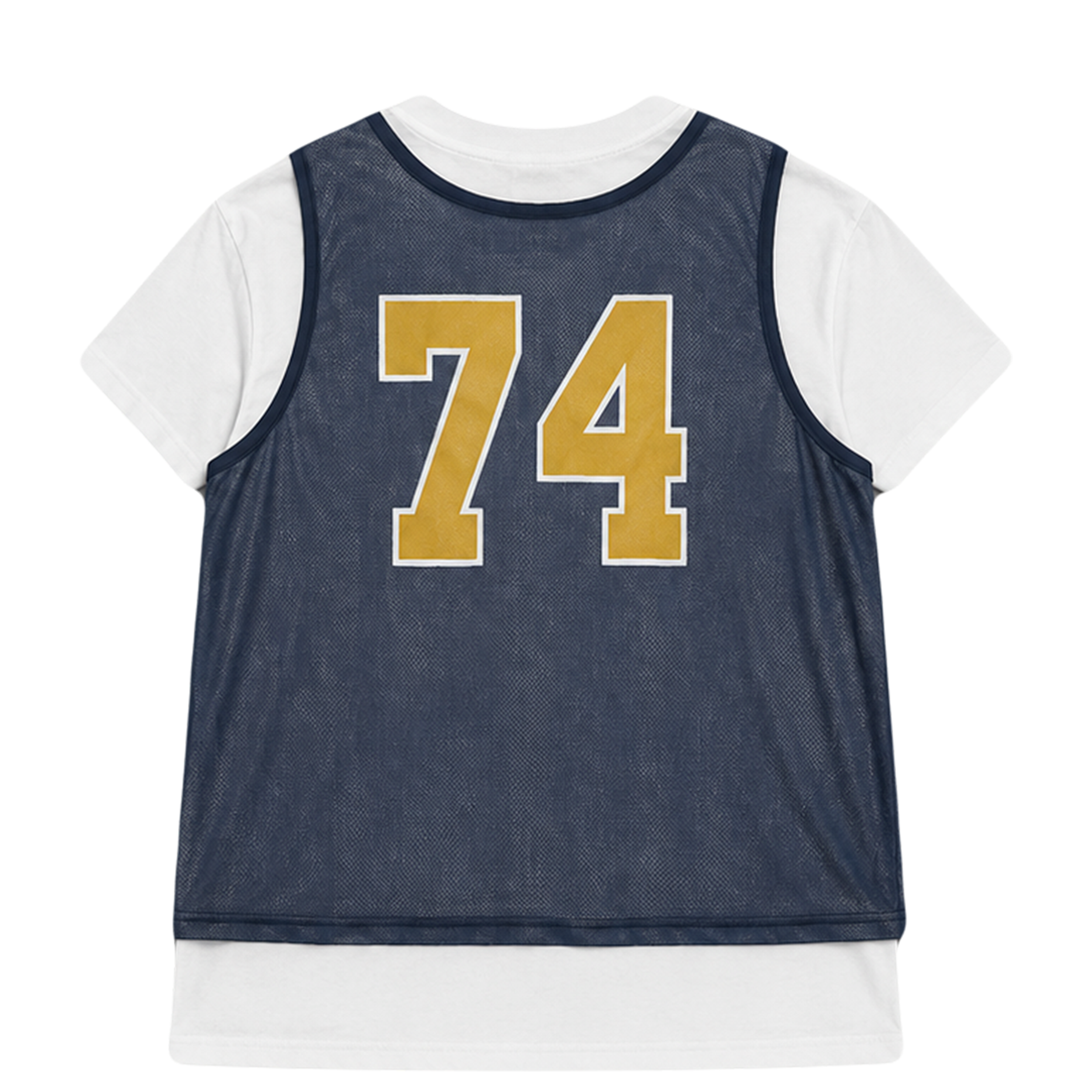 Navy Jersey Double Tee