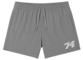 Gray Collegiate Running Shorts