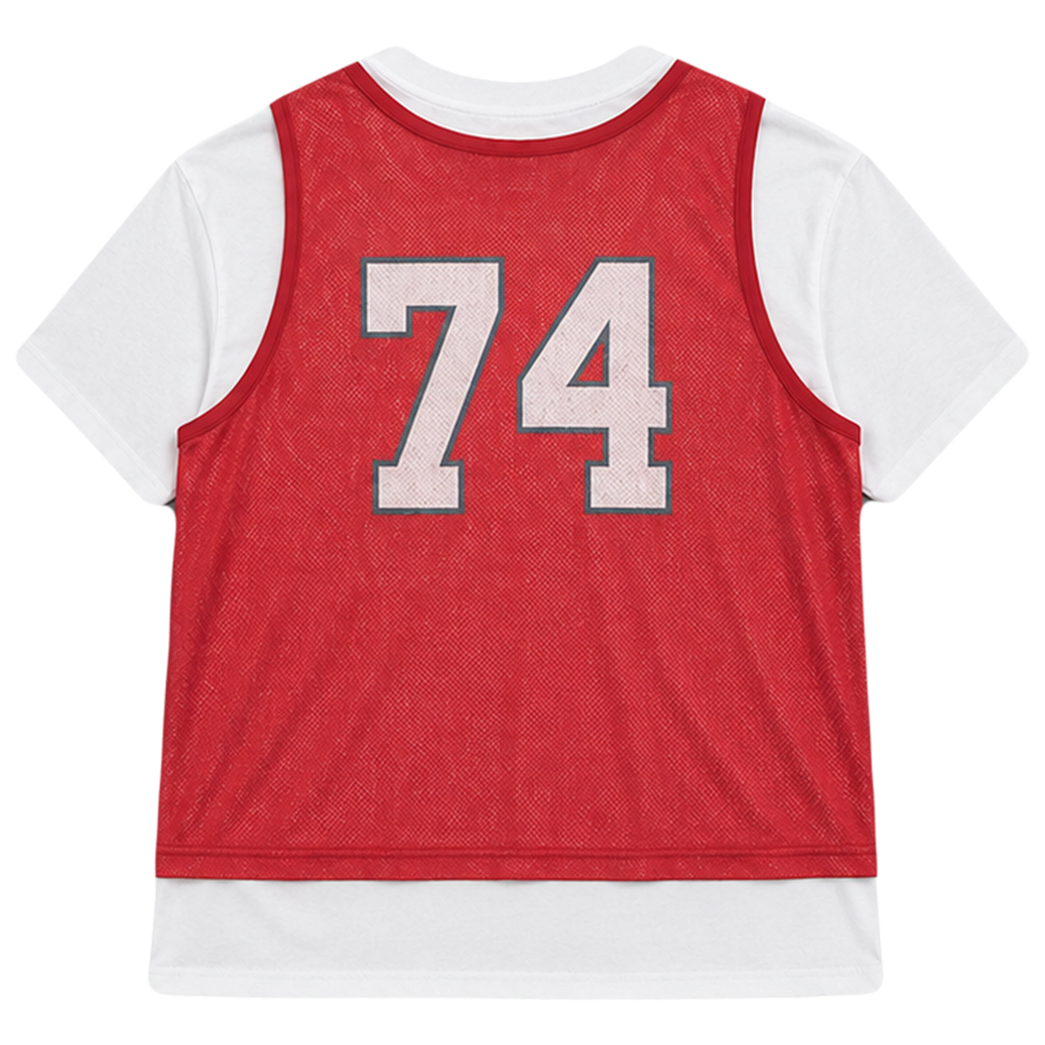Red Jersey Double Tee