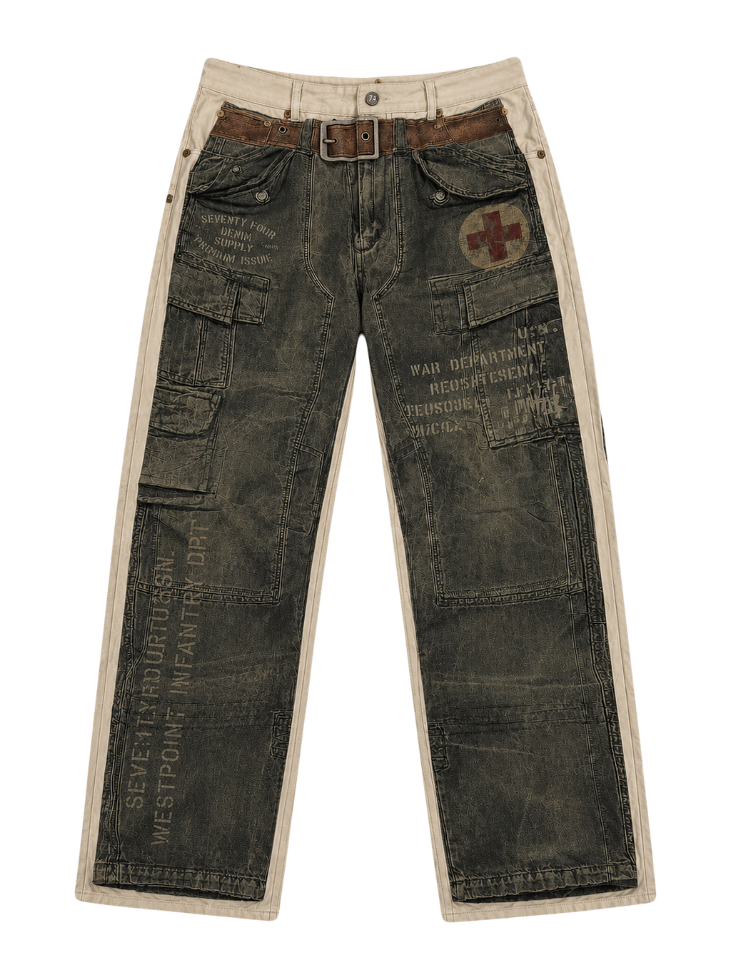 Military Denim Pants