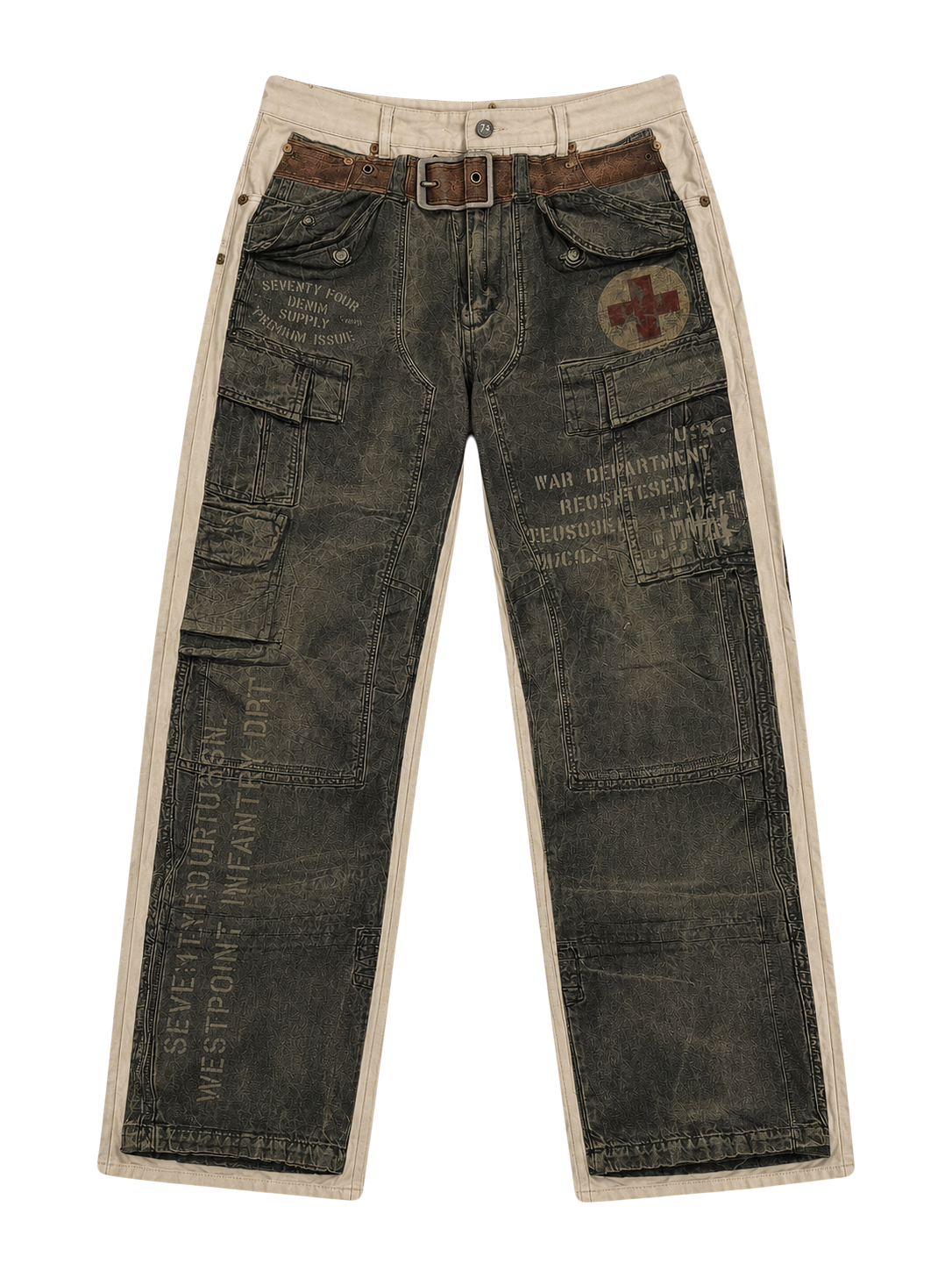 Military Denim Pants