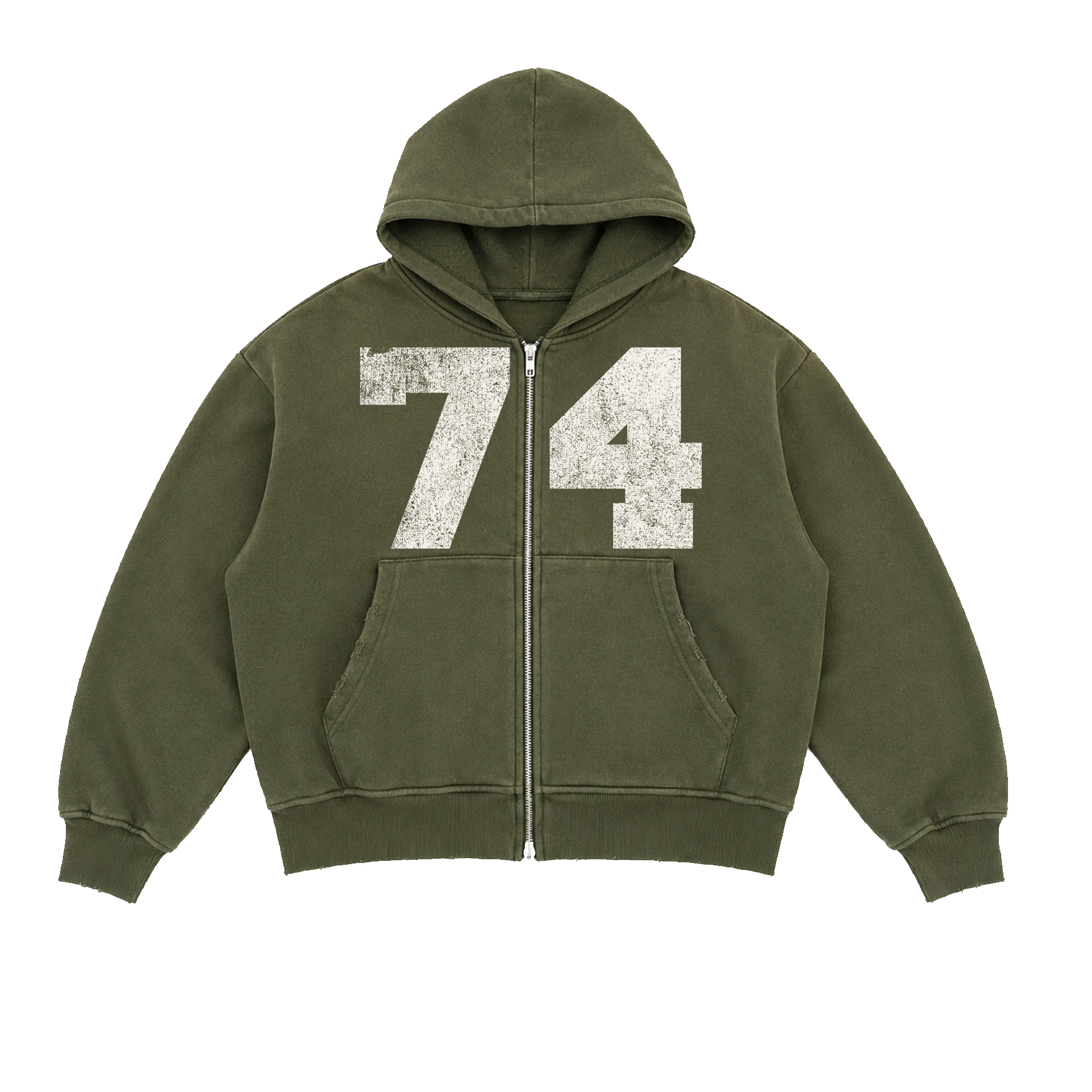 Green Collegaite Zip-Up
