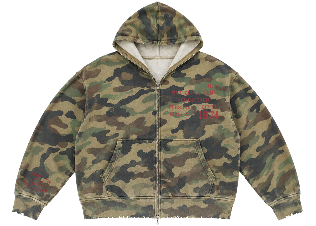 Camo Militant Zip Up