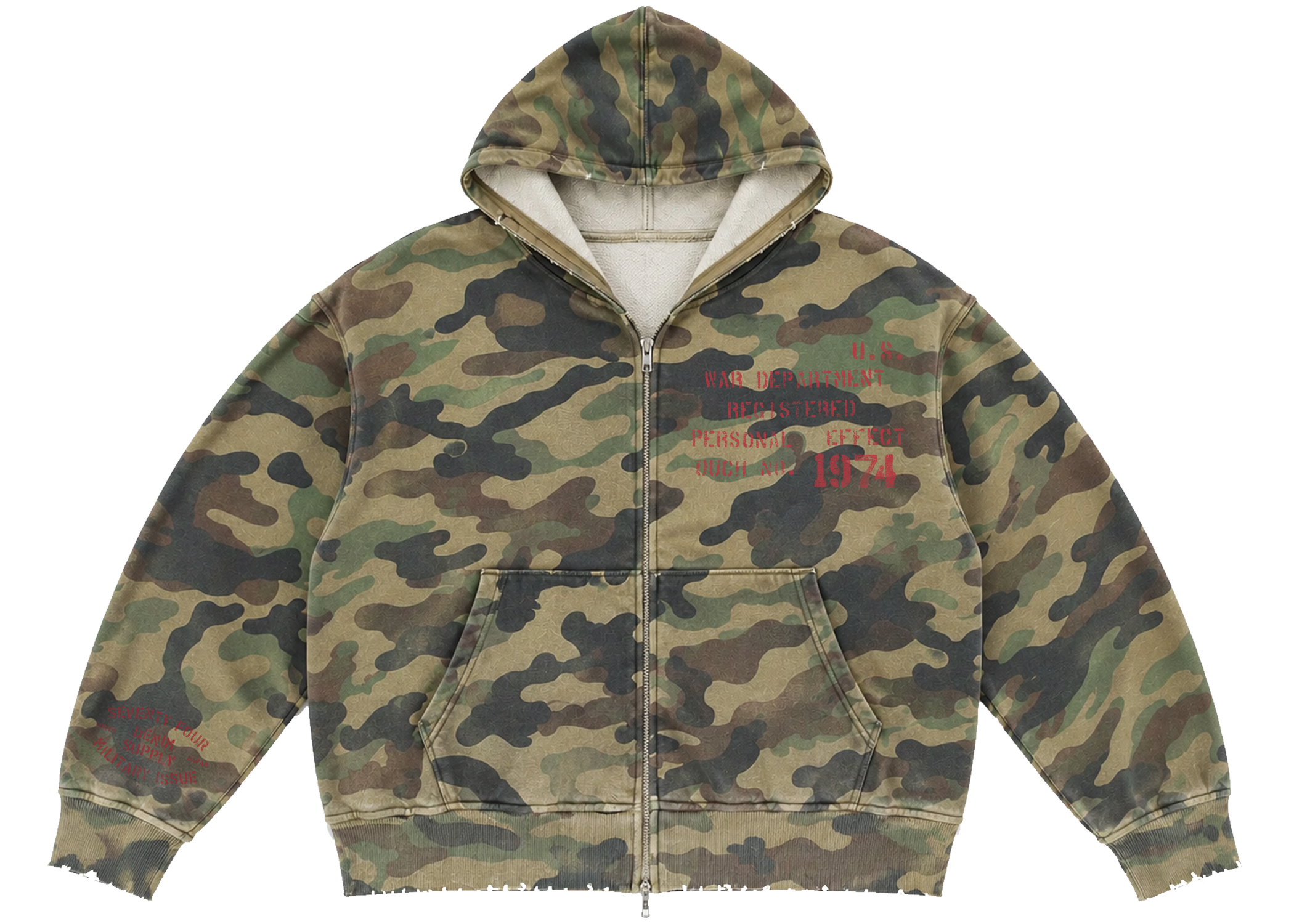 Camo Militant Zip Up