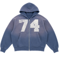 Blue Collegiate Zip-Up