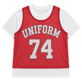 Red Jersey Double Tee