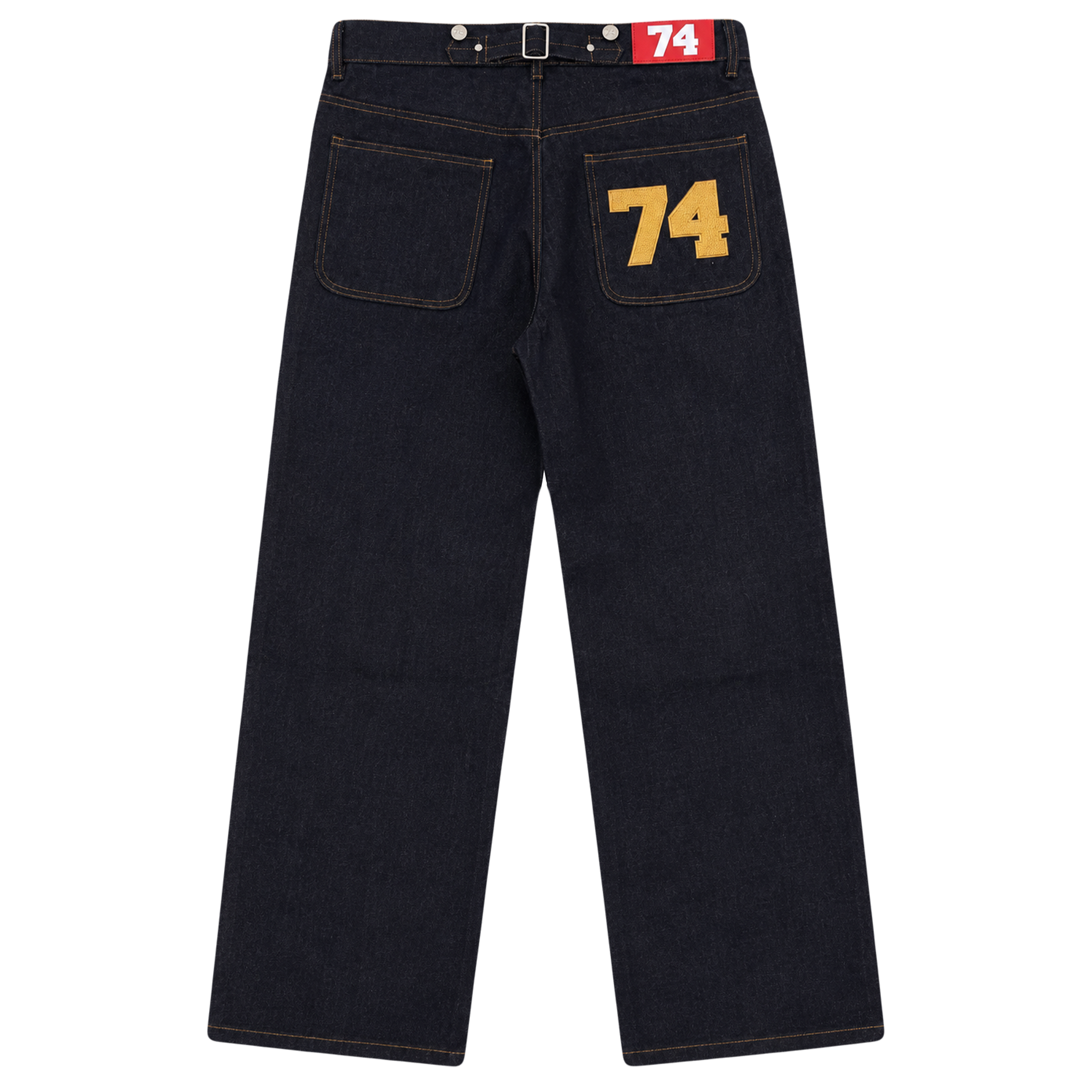Side Zip Raw Denim