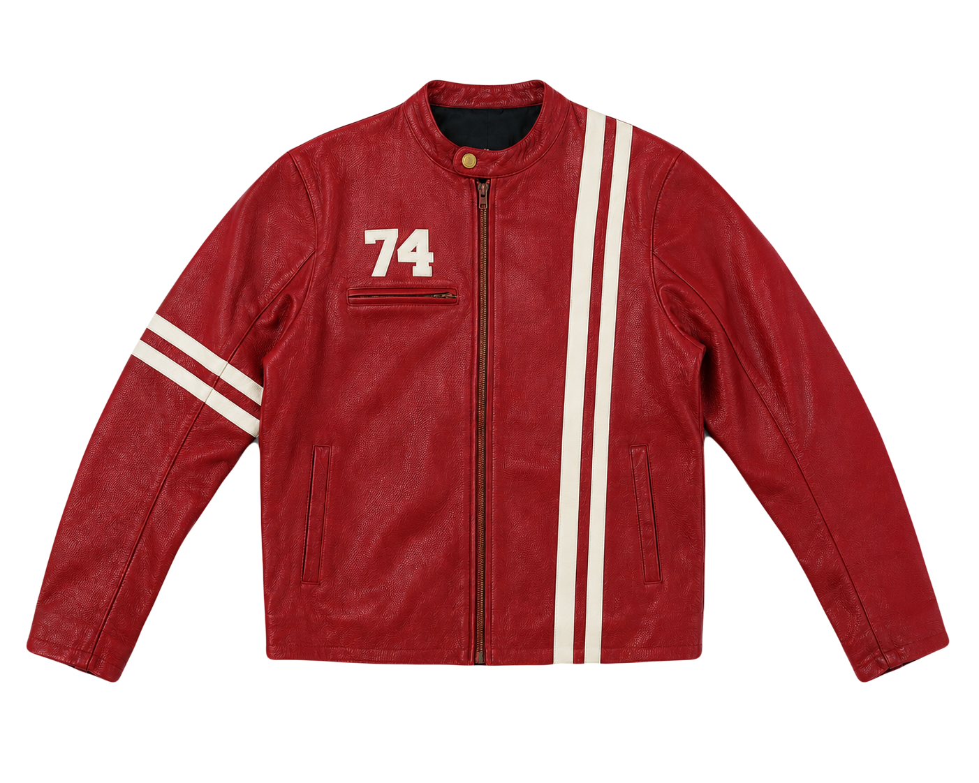 Red Moto-Bike Jacket