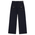 Side Zip Raw Denim