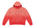 Faded Waffle knit Zip-up